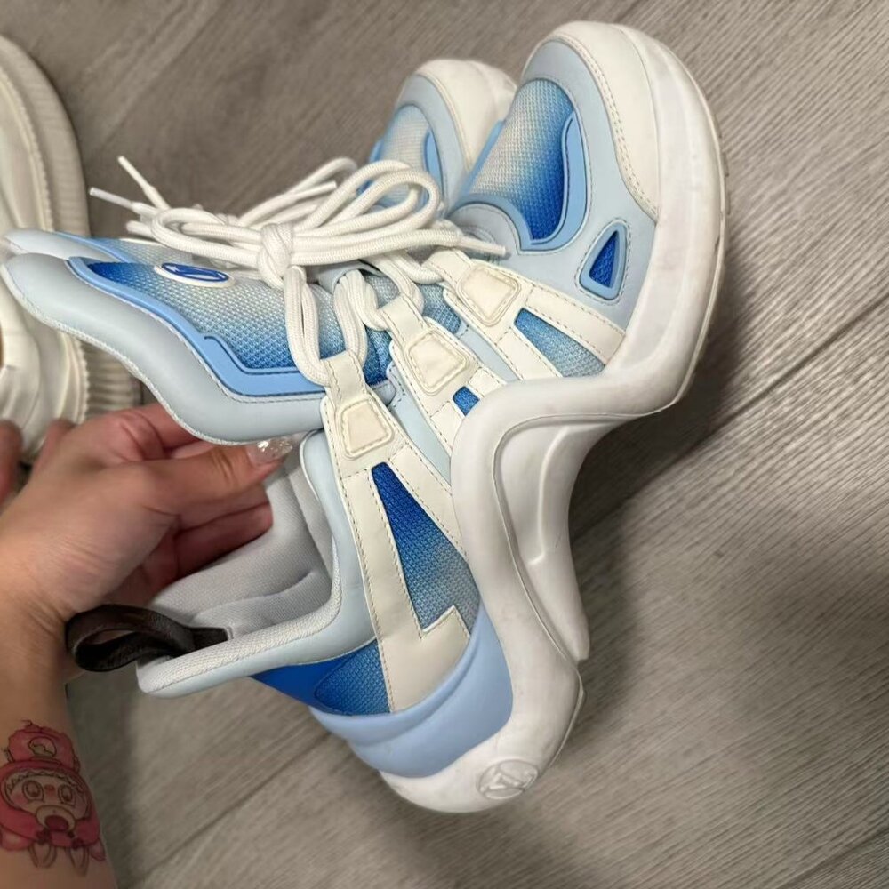 Louis Vuitton Archlight Sneakers – Blue/White – Size 38| 7
